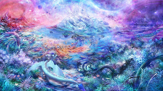 Primordial realm | (Commission) | Painter style